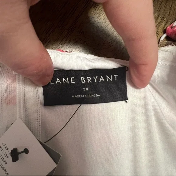 NWT Lane Bryant Colorful Floral Tiered Maxi Dress Size 14 Women’s - Picture 5 of 11